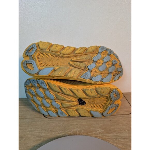 Hoka One One Rincon 3 Fiesta Red Yellow Running Shoes Sneakers Men's Size 12 2E - Picture 9 of 10